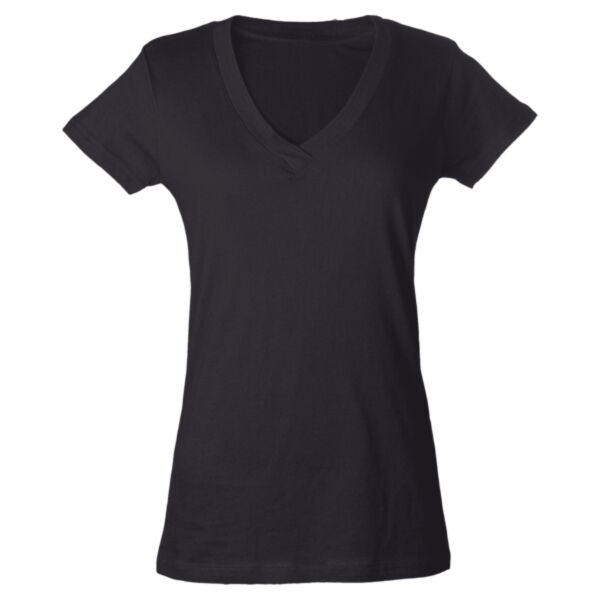 Women's Fine Jersey V-Neck T-Shirt Thumbnail