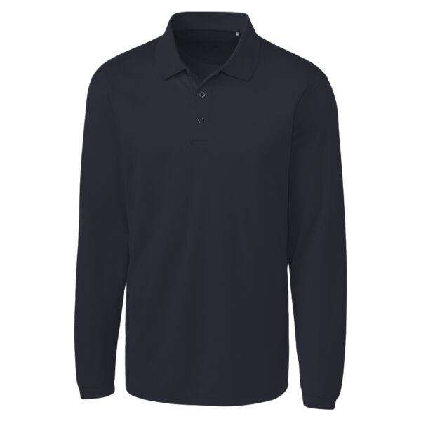 Clique Ice Pique Mens Long Sleeve Tech Polo Thumbnail