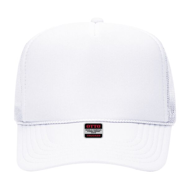 OTTO CAP 5 Panel High Crown Mesh Back Trucker Hat Thumbnail