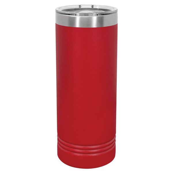 Polar Camel 22 oz. Red Skinny Tumbler with Slider Lid Thumbnail