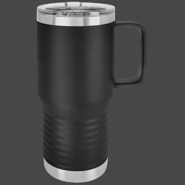 Polar Camel 20 oz. Dark Gray Vacuum Insulated Travel Mug with Slider Lid Thumbnail