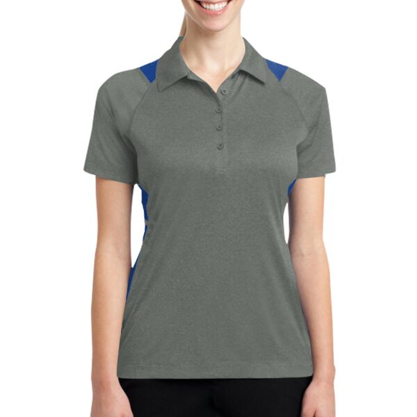 Ladies Heather Colorblock Contender ™ Polo Thumbnail