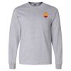 Ultra Cotton Long Sleeve T-Shirt with a Pocket Thumbnail
