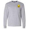 Ultra Cotton Long Sleeve T-Shirt with a Pocket Thumbnail